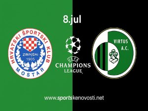 Liga šampiona 2025/26: Virtus – Zrinjski (najava prvog kola kvalifikacija)